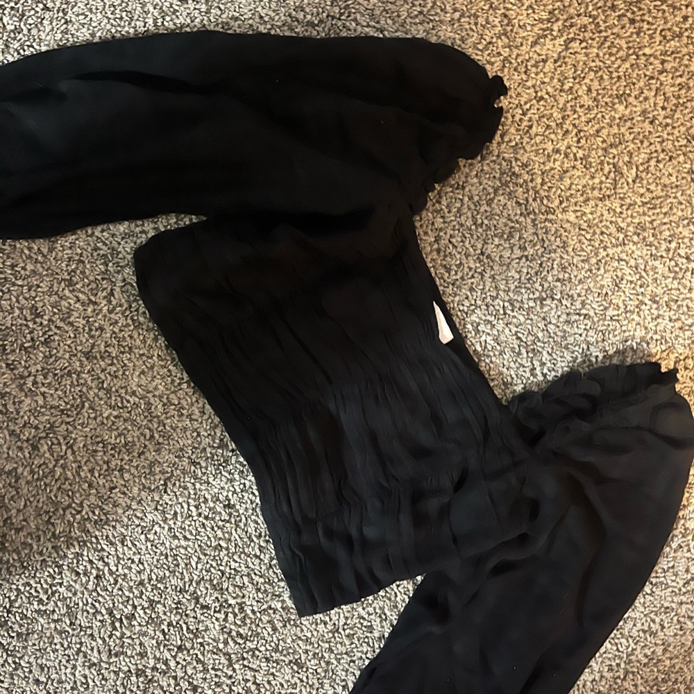 Elegant Black Crop Top